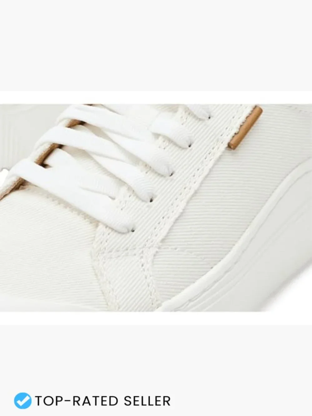 Platform Lace Up Sneakers Retro Tennis Shoes Sustainable Faux Leather - Picture 6 of 7